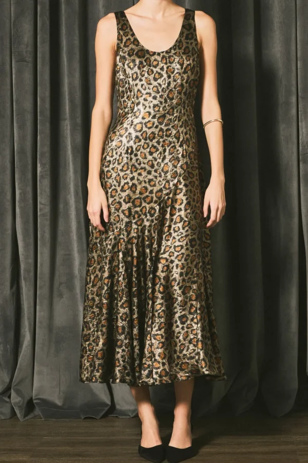 ENDLESS ROSE Tops*- Animal Leopard Print Maxi Dress ANIMALPRINT