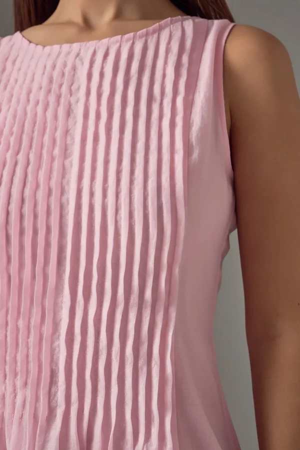 ENDLESS ROSE Tops*- Annabelle Pintuck Midi Dress PINK
