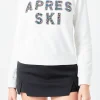ENDLESS ROSE Tops*- Apres Ski Embellished Sweatshirt WHITE