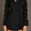 ENDLESS ROSE Tops*- Bow Detailed Romper