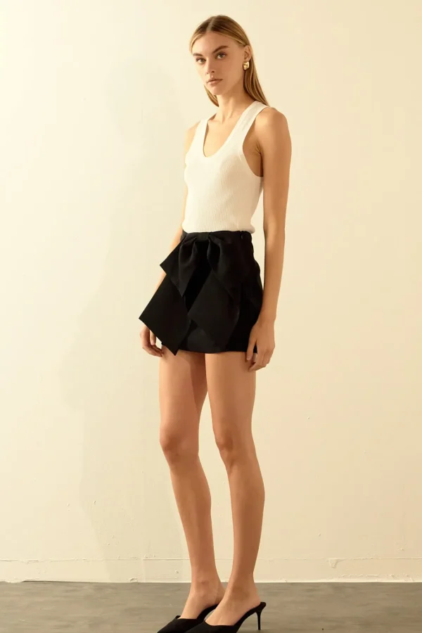 ENDLESS ROSE Tops*- Bow Mini Skort