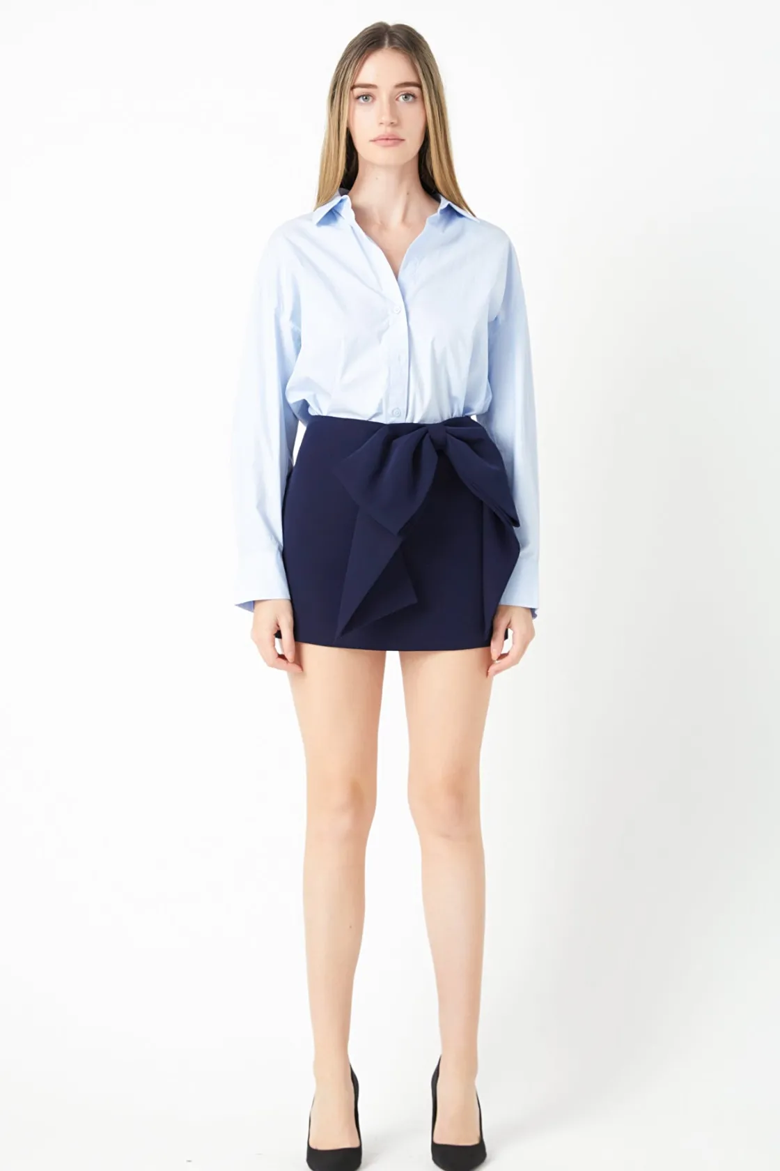 endless_rose__bow_mini_sk_19.webp ENDLESS ROSE Tops*- Bow Mini Skort