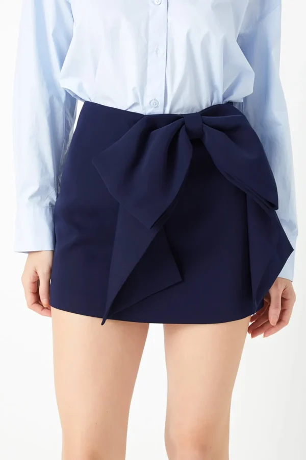 ENDLESS ROSE Tops*- Bow Mini Skort