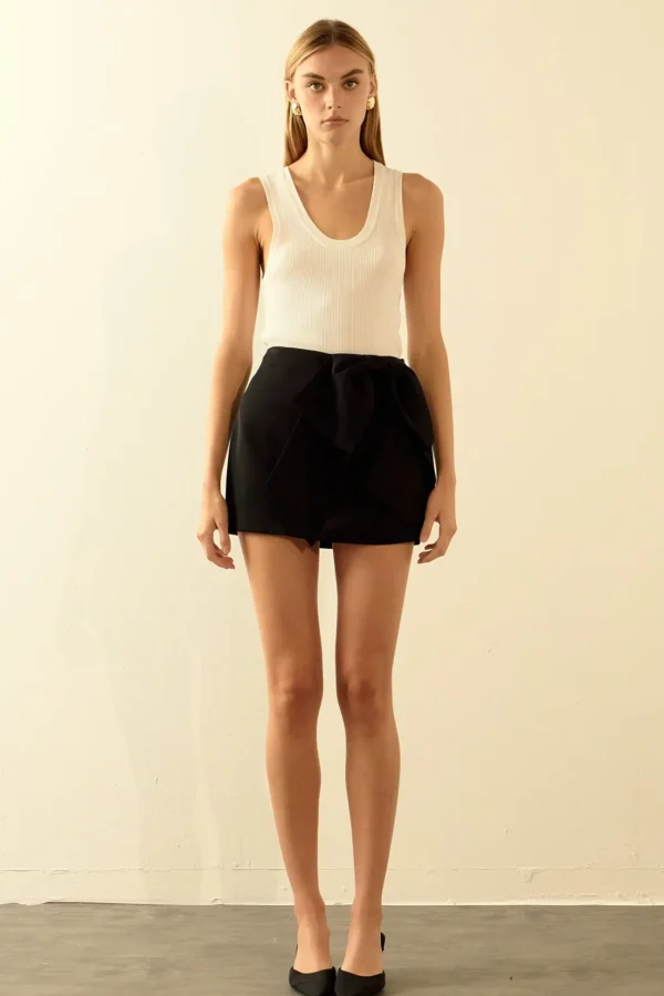 ENDLESS ROSE Tops*- Bow Mini Skort