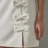 ENDLESS ROSE Tops*- Bow Slit Mini Dress