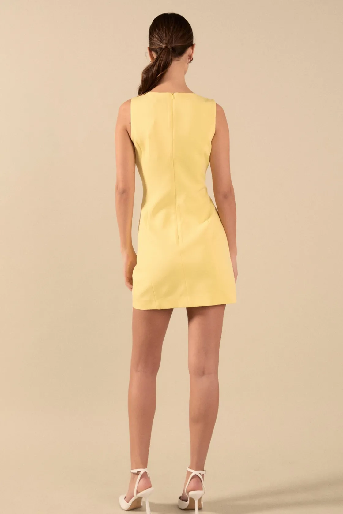 endless_rose__bow_slit_mi_7.webp ENDLESS ROSE Tops*- Bow Slit Mini Dress