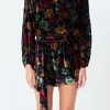 ENDLESS ROSE Tops*- Burnout Velvet Romper BLACK