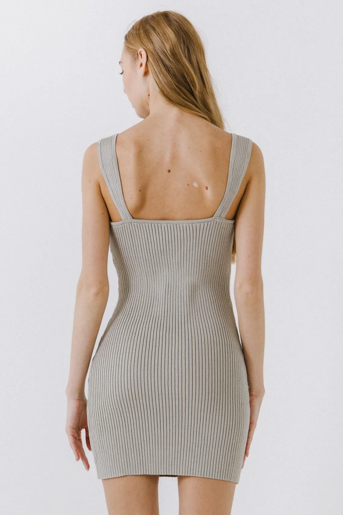 endless_rose__corset_styl_2.webp ENDLESS ROSE Tops*- Corset Style Knitted Mini Dress SAGE