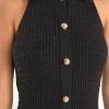 ENDLESS ROSE Tops*- Crochet Knit Dress