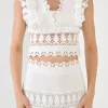 ENDLESS ROSE Tops*- Crochet Lace Crop Top