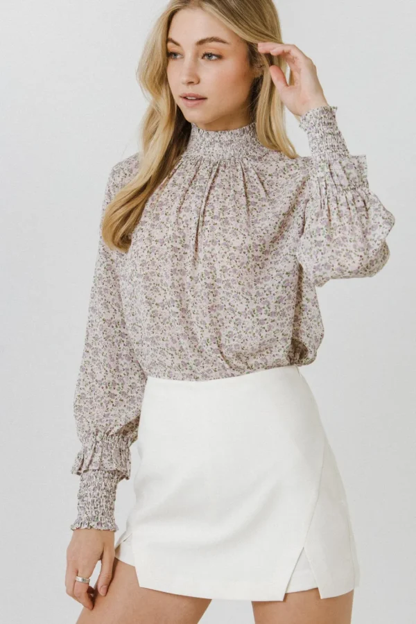 ENDLESS ROSE Tops*- Cut Detail Mini Skort IVORY