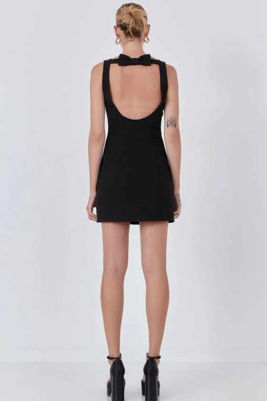 endless_rose__cutout_bow__7.webp ENDLESS ROSE Tops*- Cutout Bow Fitted Mini Dress