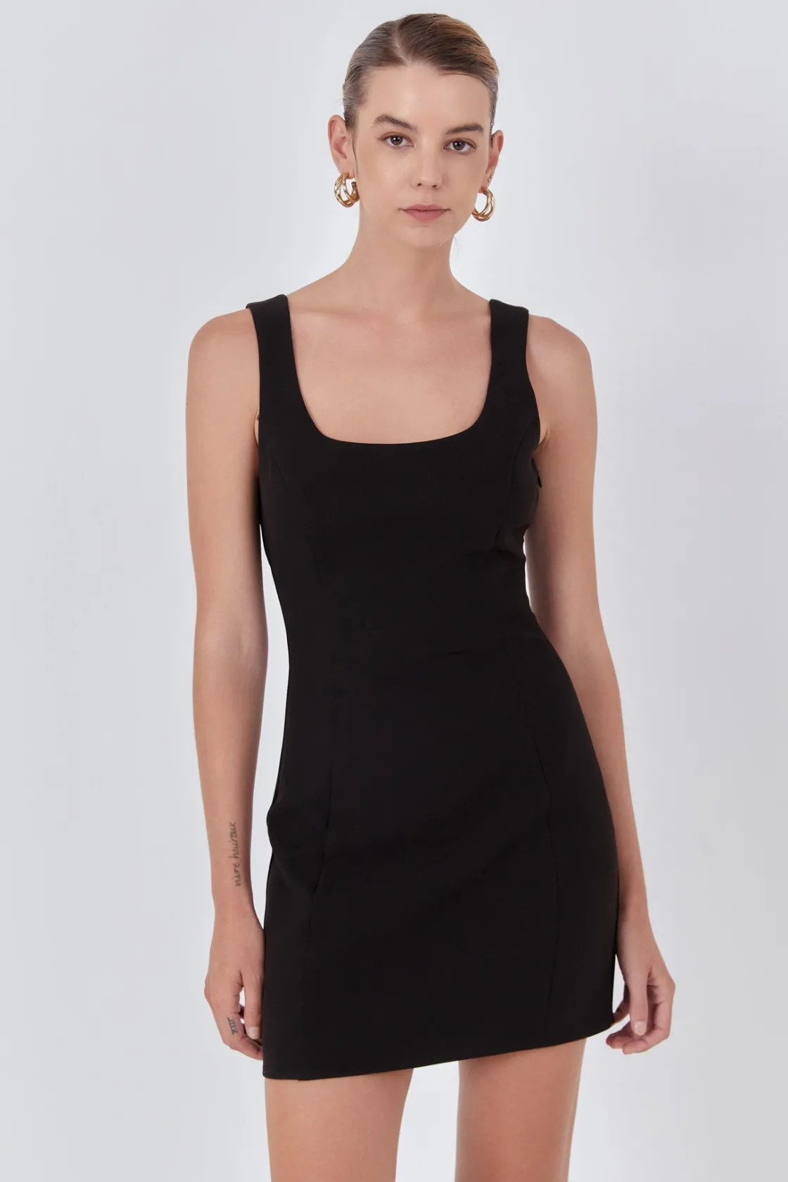 endless_rose__cutout_bow__8.webp ENDLESS ROSE Tops*- Cutout Bow Fitted Mini Dress