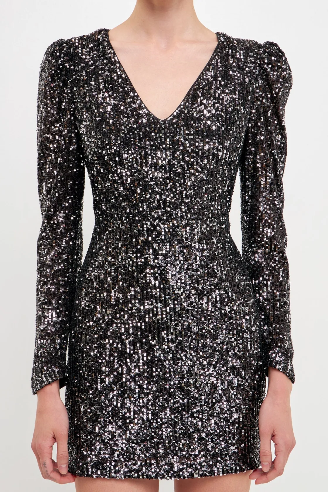endless_rose__deep_v_sequ_5.webp ENDLESS ROSE Tops*- Deep V Sequins Mini