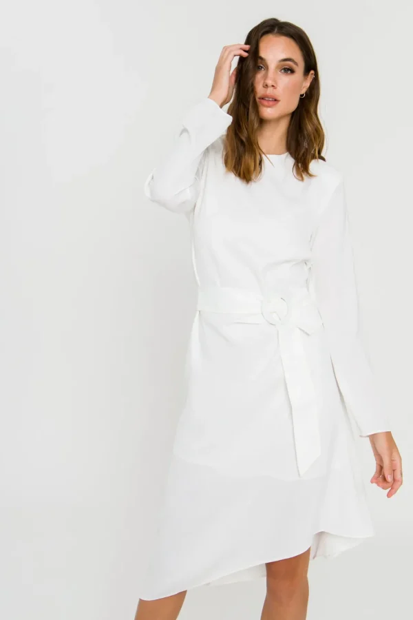 ENDLESS ROSE Tops*- Draped Dress With Belt