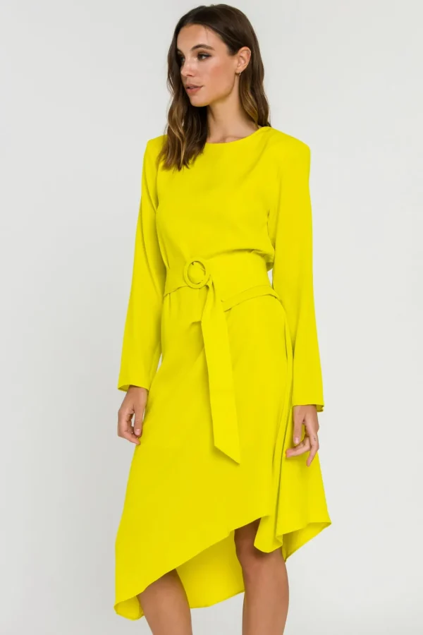 ENDLESS ROSE Tops*- Draped Dress With Belt