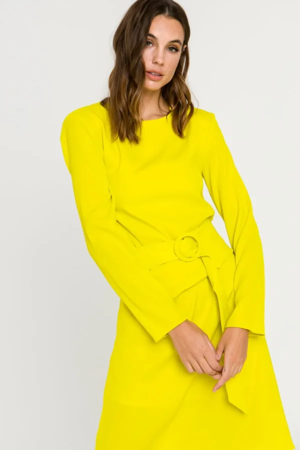 ENDLESS ROSE Tops*- Draped Dress With Belt