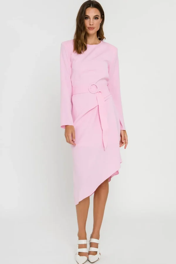 ENDLESS ROSE Tops*- Draped Dress With Belt