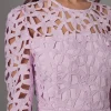 ENDLESS ROSE Tops*- Eyelet Structured Mini Dress