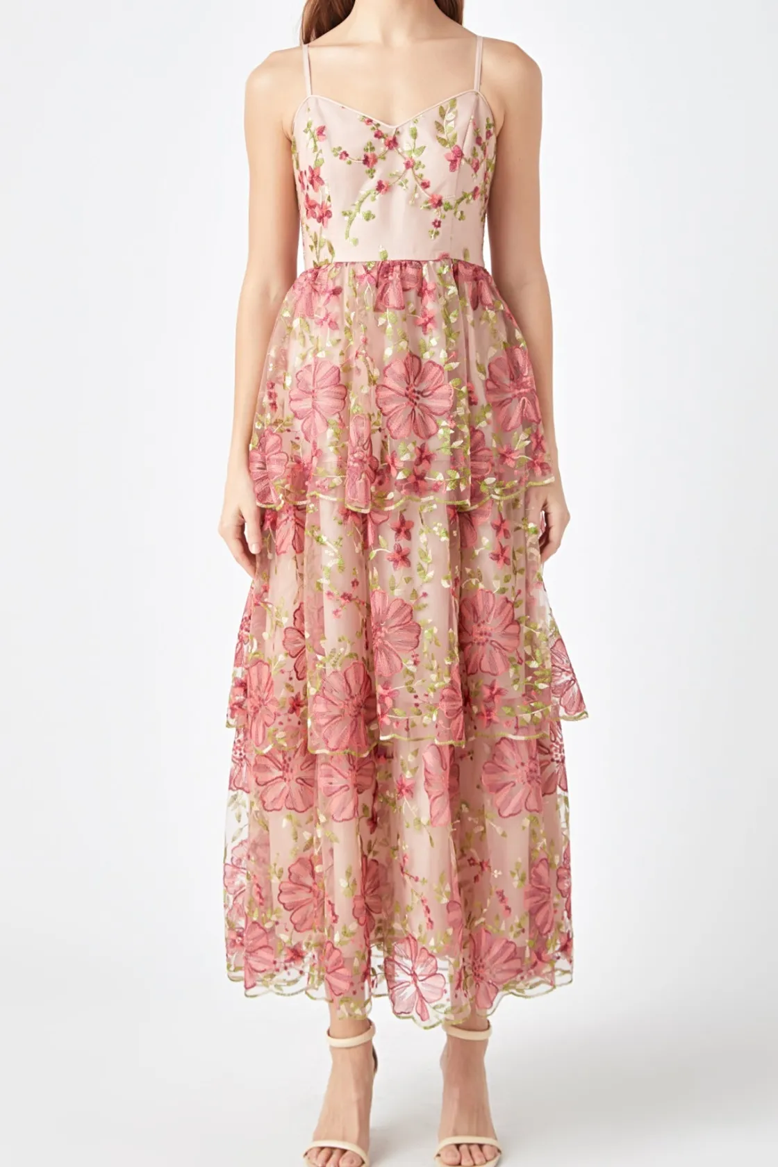 endless_rose__floral_embr_0-1.webp ENDLESS ROSE Tops*- Floral Embroidered Maxi Dress PINK