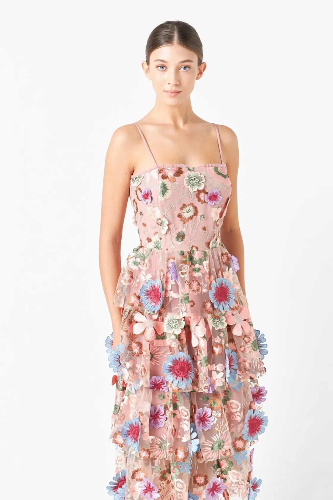 endless_rose__floral_embr_3-2.webp ENDLESS ROSE Tops*- Floral Embroidered Midi Dress MAUVEMULTI