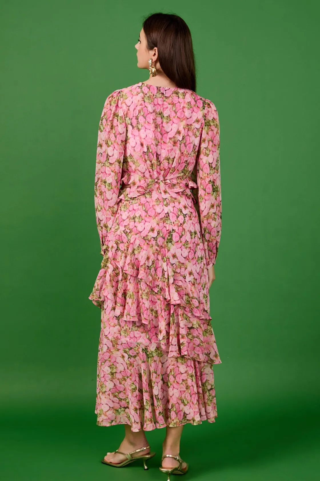 endless_rose__floral_prin_2-1.webp ENDLESS ROSE Tops*- Floral Print Off Waist Dress PINKMULTI