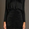 ENDLESS ROSE Tops*- Fluid Shoulder Pad Mini Dress