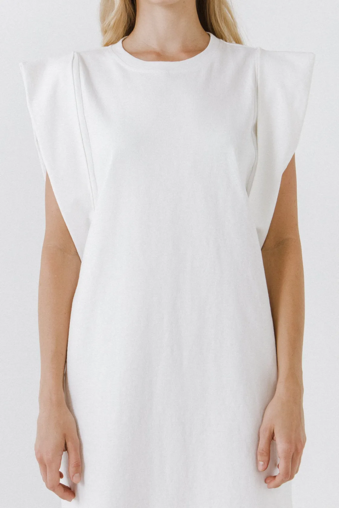 endless_rose__folded_deta_0.webp ENDLESS ROSE Tops*- Folded Detail Mini Dress