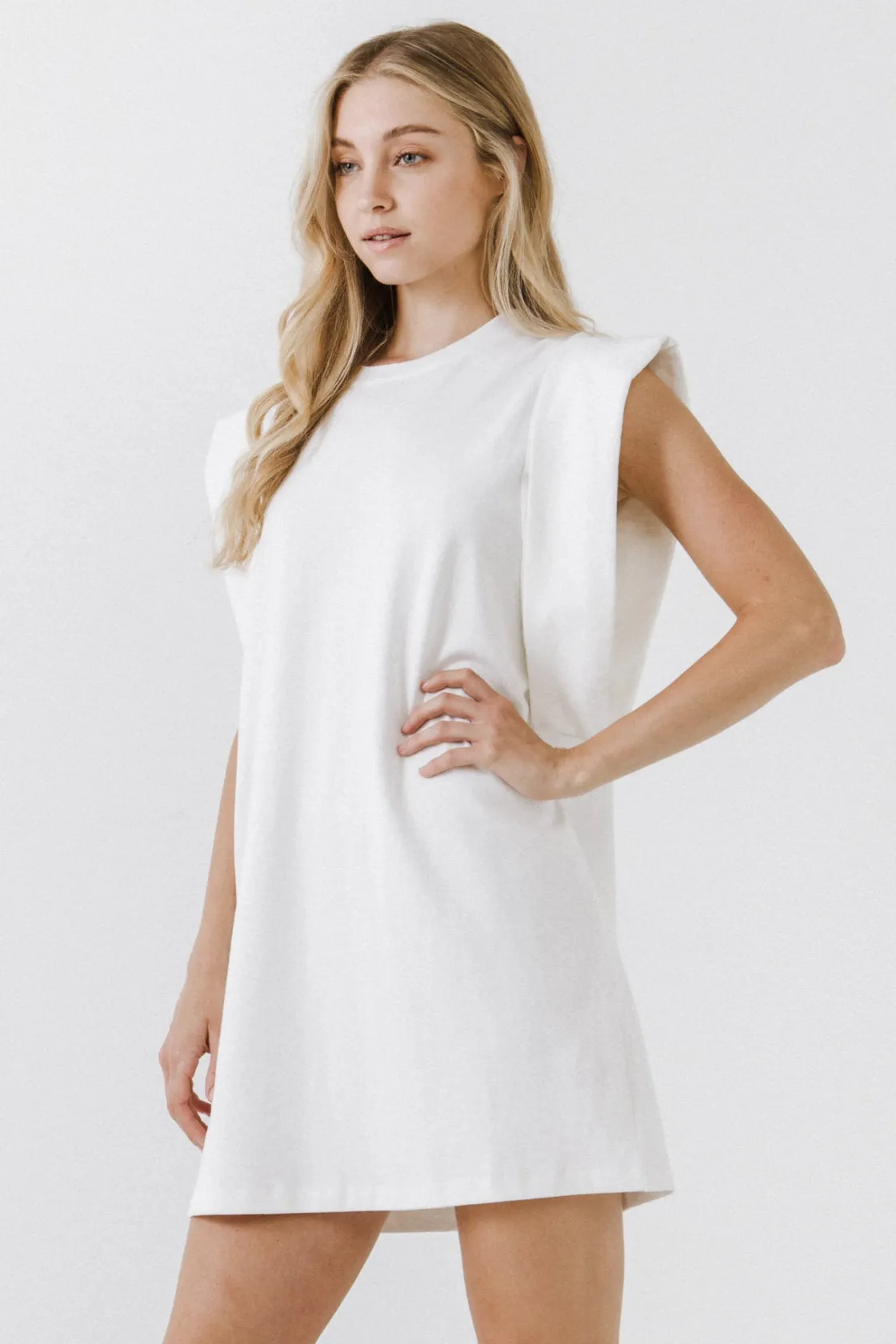 endless_rose__folded_deta_1.webp ENDLESS ROSE Tops*- Folded Detail Mini Dress