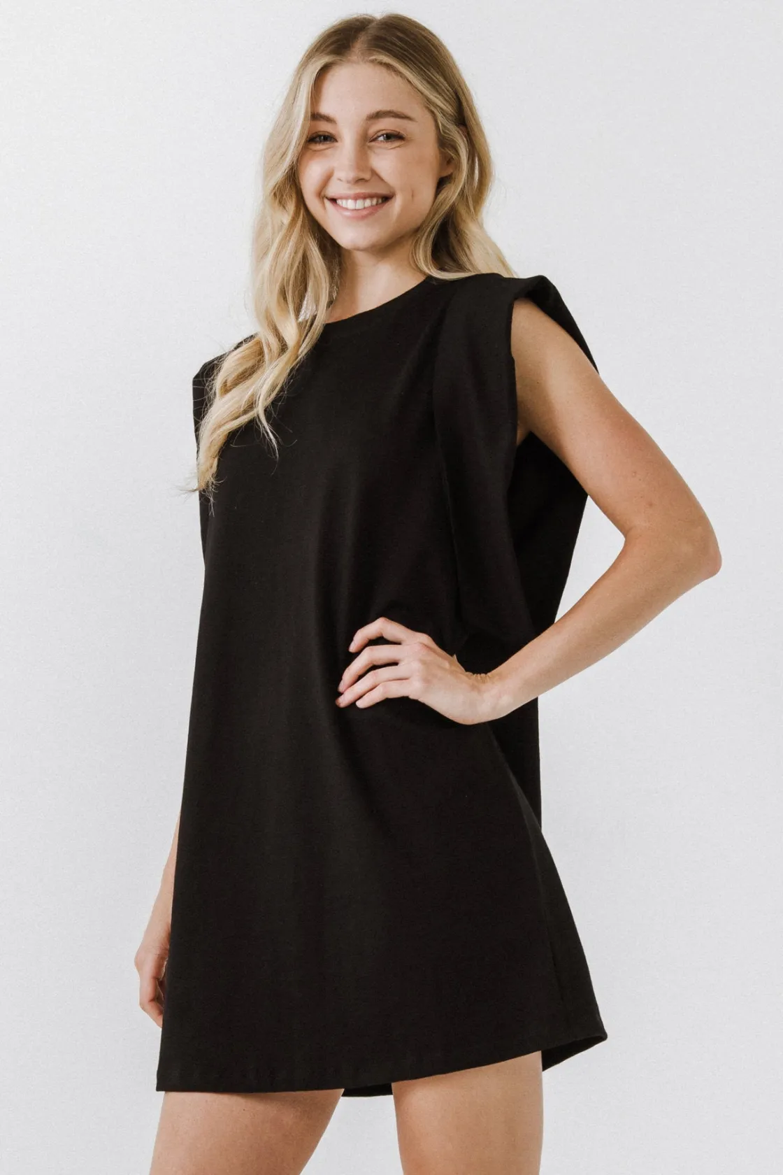 endless_rose__folded_deta_6.webp ENDLESS ROSE Tops*- Folded Detail Mini Dress