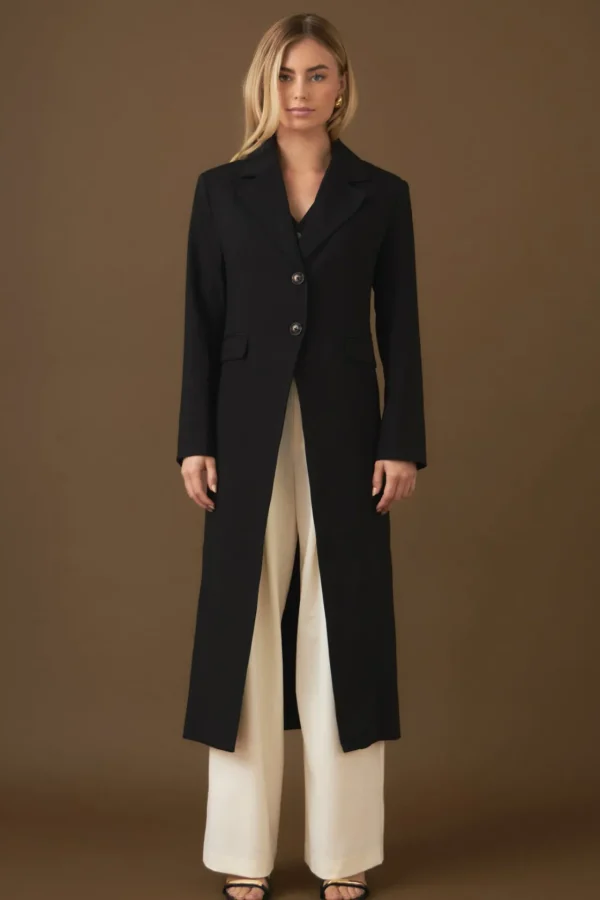 ENDLESS ROSE Tops*- Front Slit Long Jacket