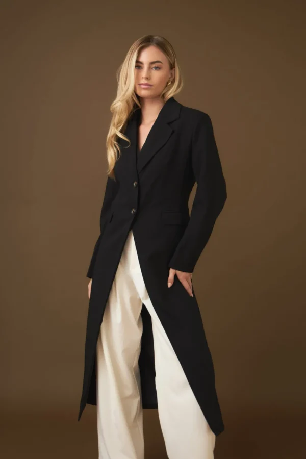 ENDLESS ROSE Tops*- Front Slit Long Jacket