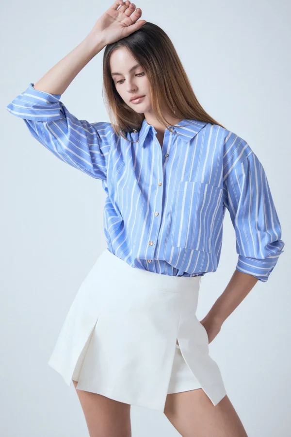 ENDLESS ROSE Tops*- High Waisted Split Hem Mini Skort