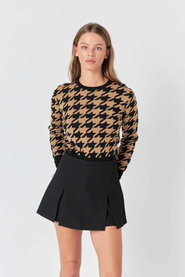 ENDLESS ROSE Tops*- High Waisted Split Hem Mini Skort