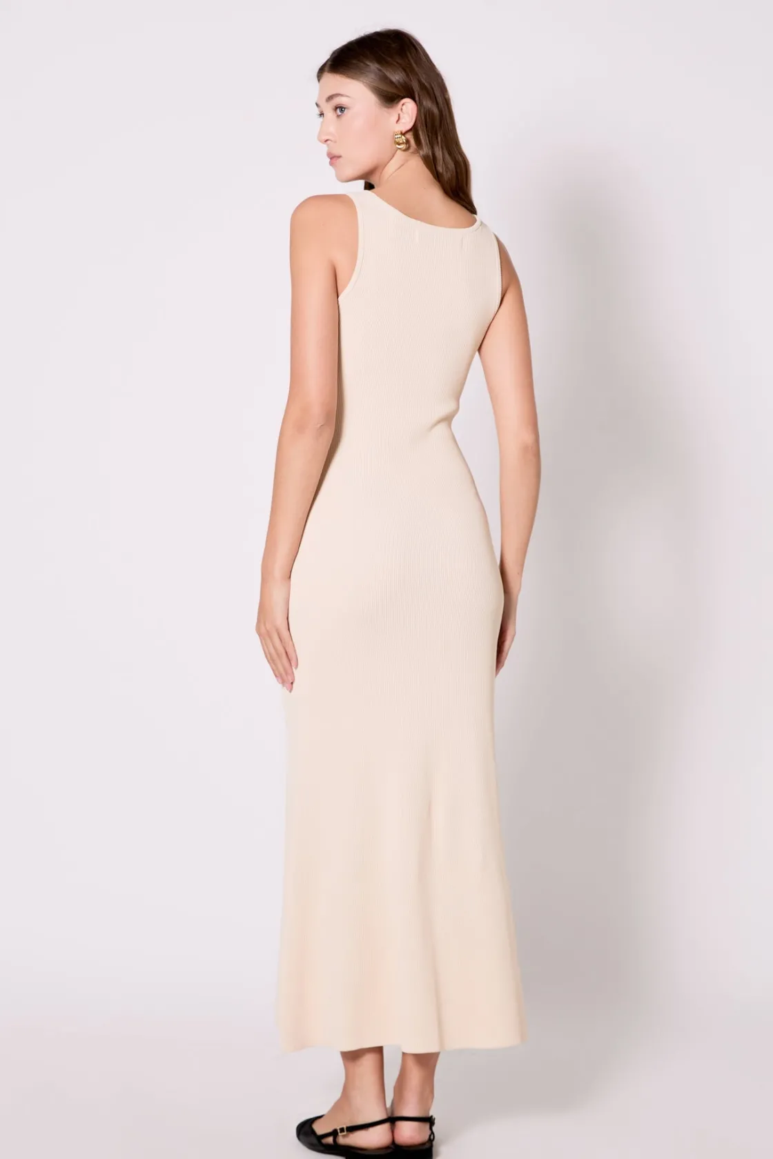endless_rose__kendall_swe_2.webp ENDLESS ROSE Tops*- Kendall Sweetheart Neckline Ribbed Knit Maxi CREAM