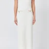 ENDLESS ROSE Tops*- Knit Padded Maxi Dress CREAM