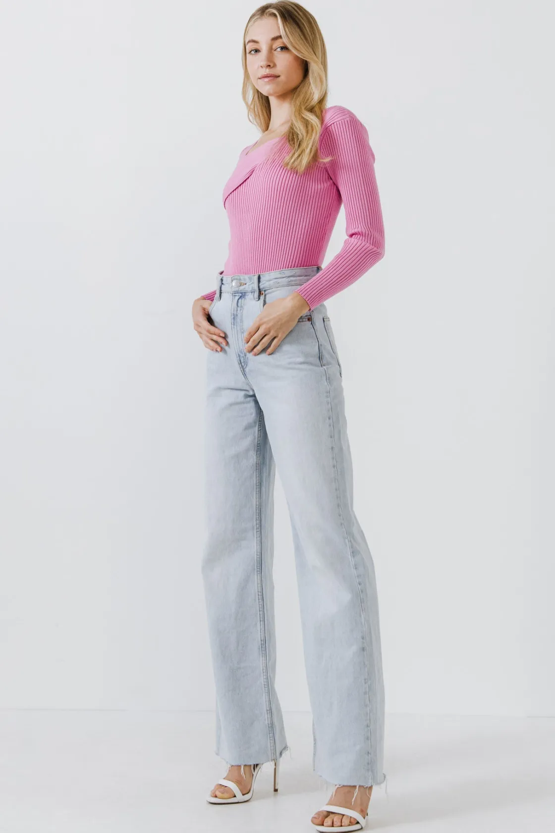 endless_rose__knit_wrap_s_11.webp ENDLESS ROSE Tops*- Knit Wrap Sweater