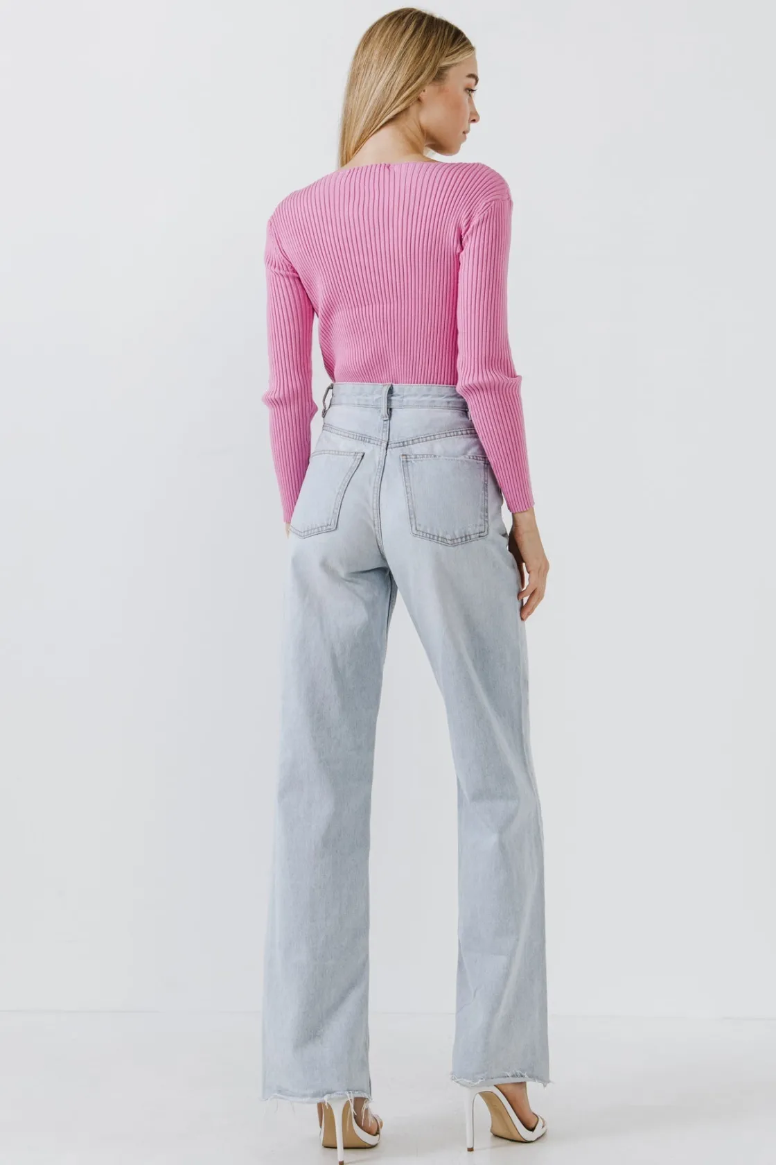 endless_rose__knit_wrap_s_12.webp ENDLESS ROSE Tops*- Knit Wrap Sweater