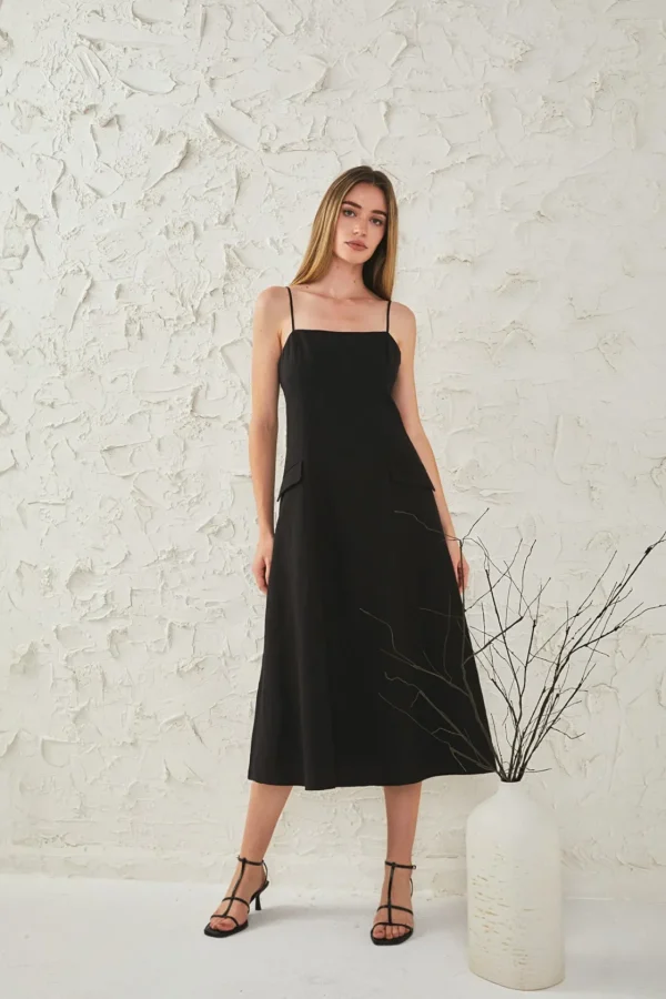 ENDLESS ROSE Tops*- Linen Maxi Dress