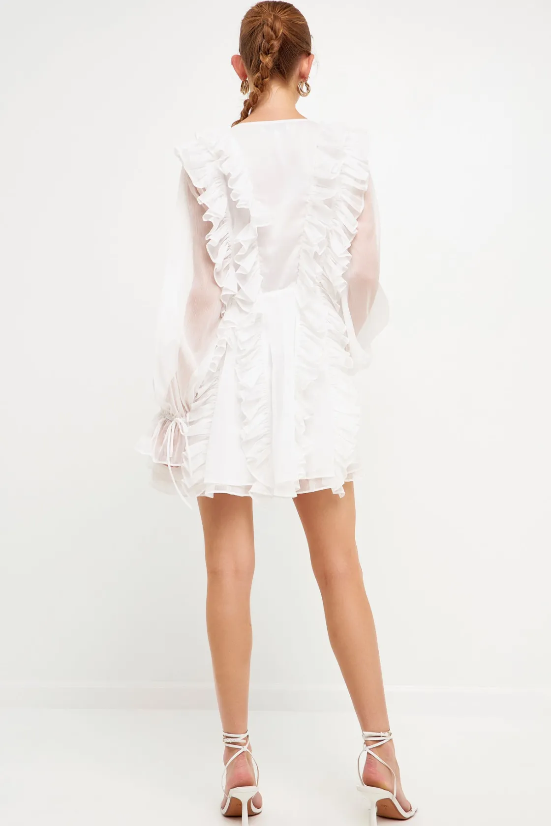 endless_rose__longsleeve__27.webp ENDLESS ROSE Tops*- Long-Sleeve Ruffle Mini Dress