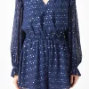 ENDLESS ROSE Tops*- Metallic Dots Romper NAVY
