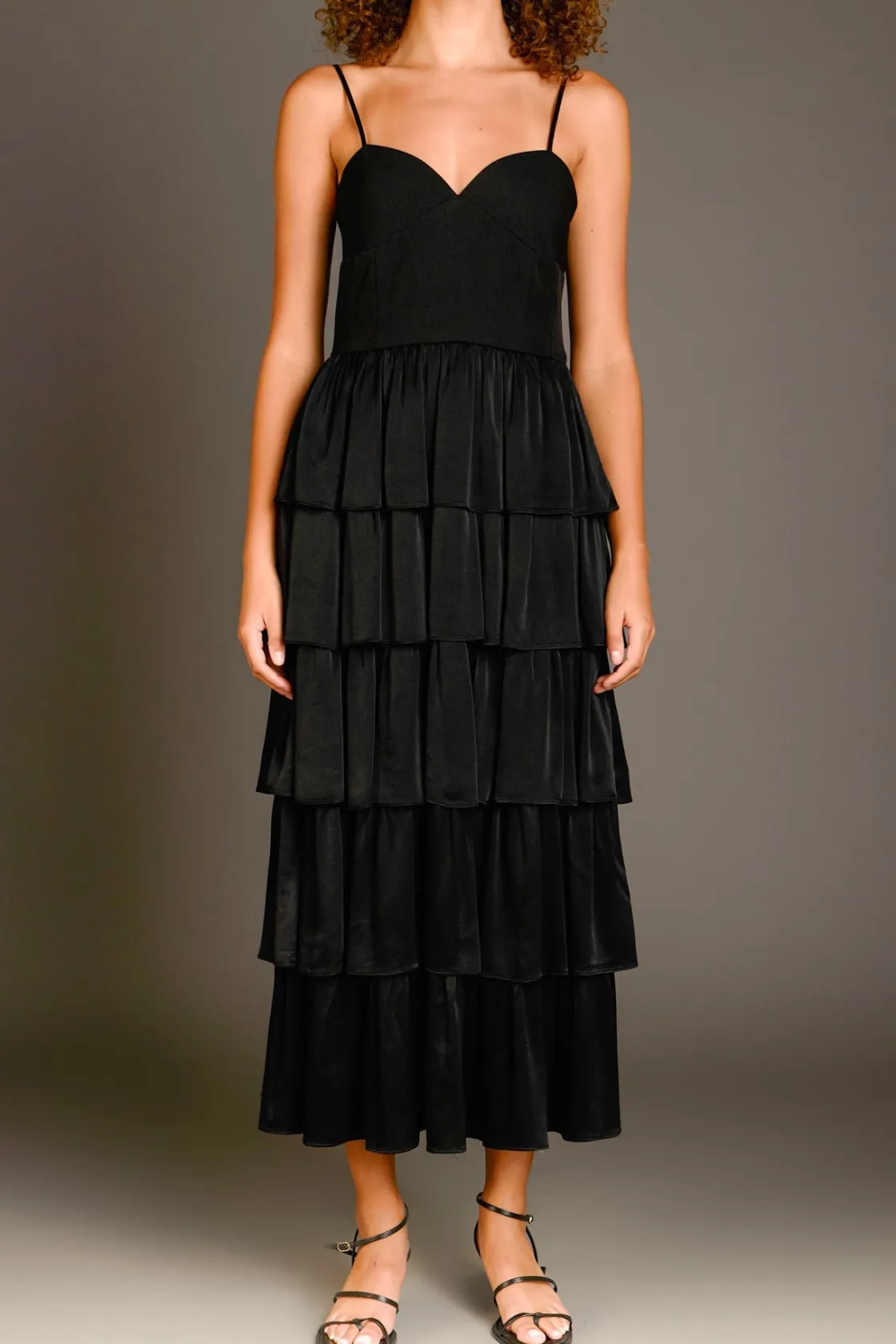 endless_rose__mixed_media_0-1.webp ENDLESS ROSE Tops*- Mixed Media Maxi Dress