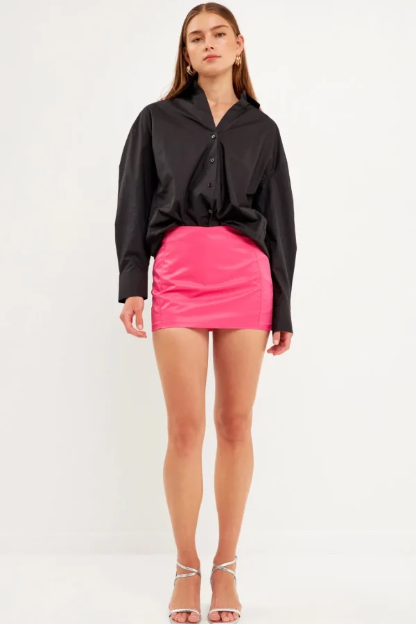 ENDLESS ROSE Tops*- Nylon Mini Skort