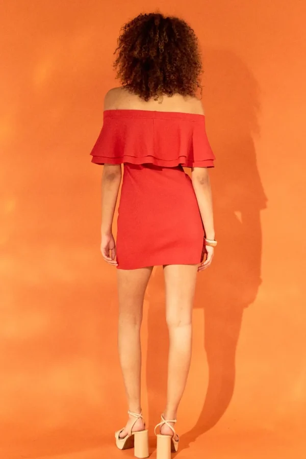 ENDLESS ROSE Tops*- Off The Shoulder Mini Dress