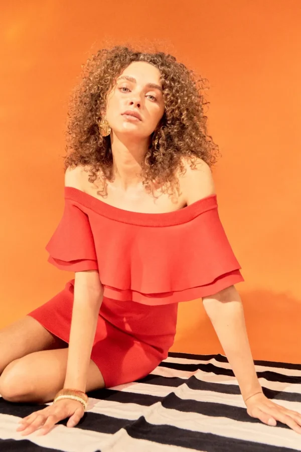 ENDLESS ROSE Tops*- Off The Shoulder Mini Dress
