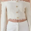 ENDLESS ROSE Tops*- Off-The-Shoulder Long Sleeve Top