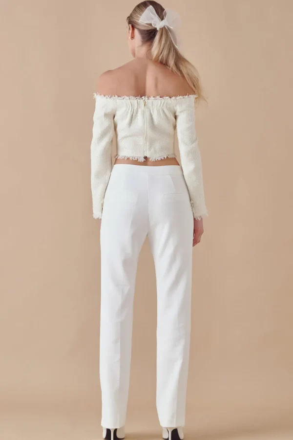 ENDLESS ROSE Tops*- Off-The-Shoulder Long Sleeve Top