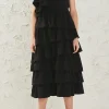 ENDLESS ROSE Tops*- One Shoulder Tiered Maxi Dress