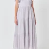 ENDLESS ROSE Tops*- Open Back Maxi Dress