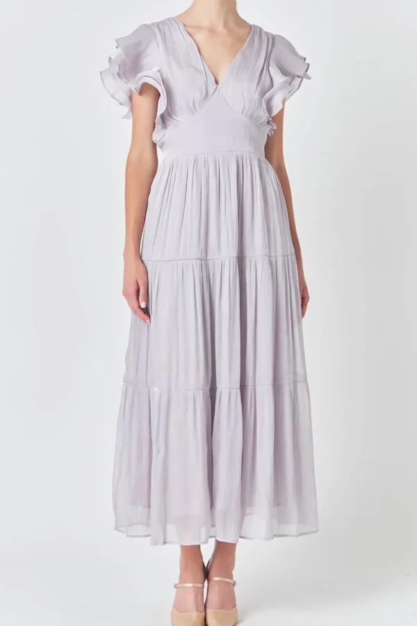 ENDLESS ROSE Tops*- Open Back Maxi Dress